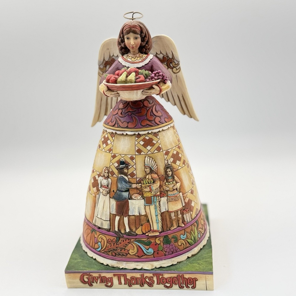 Jim Shore 10" 2010 Thankful Tradition Harvest Angel/Give Thanks Figurine #1061